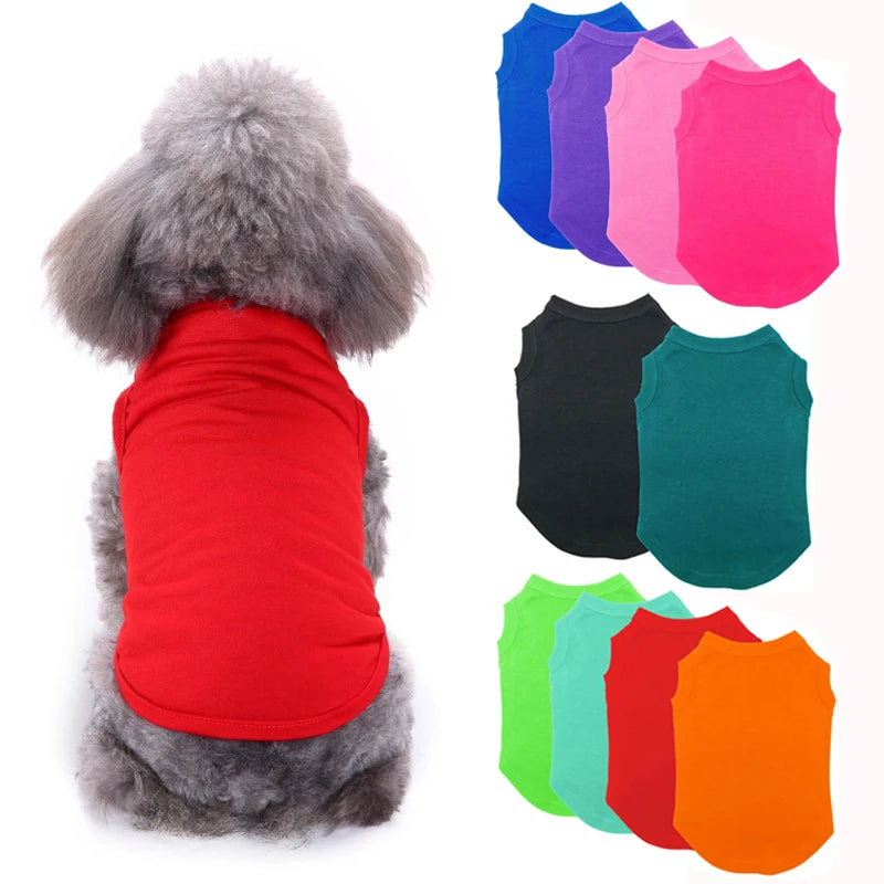 Dog Shirt Clothes, Soft Blank Shirts For All Size Dogs