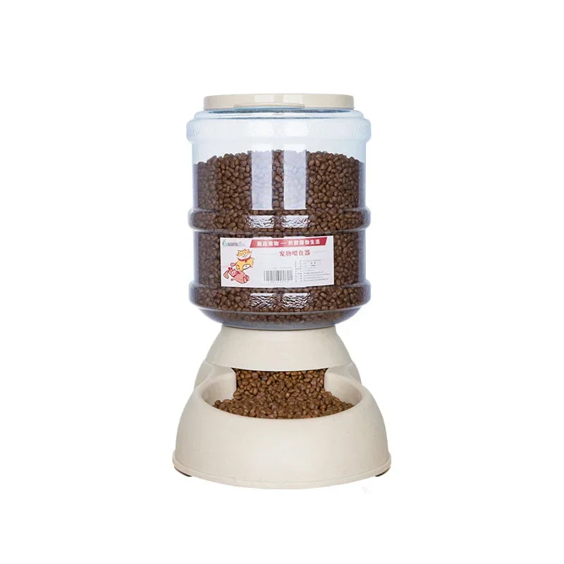 Automatic Dog Feeder,  Gravity Water Dispenser Pet Bow