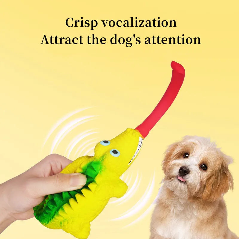 New Dog Toys Latex Tongue Lizard Clean Teeth Puzzle Toys