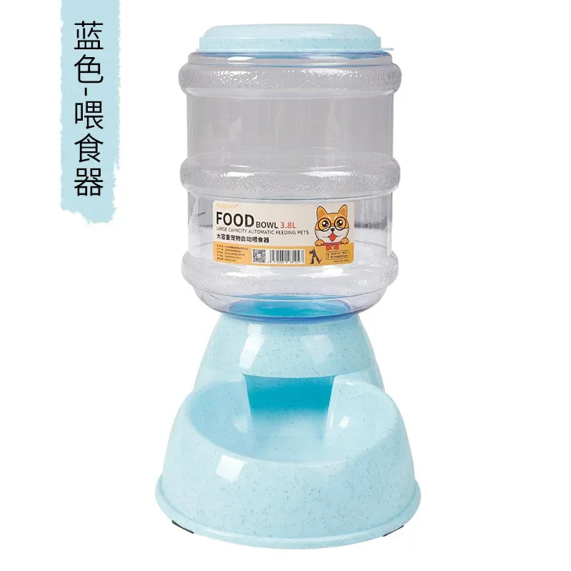 Automatic Dog Feeder,  Gravity Water Dispenser Pet Bow