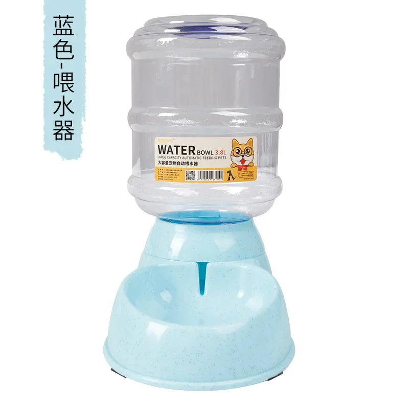 Automatic Dog Feeder,  Gravity Water Dispenser Pet Bow