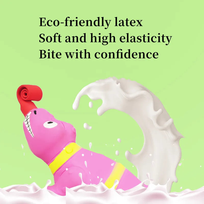 New Dog Toys Latex Tongue Lizard Clean Teeth Puzzle Toys