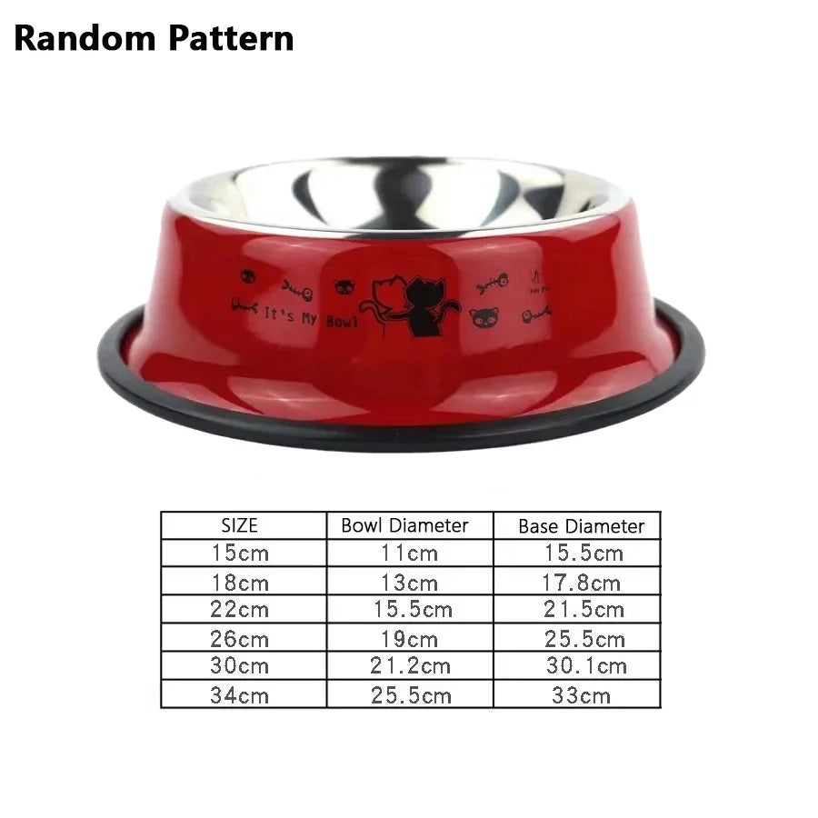 1PC Stainless Steel Dog Bowl Cat Bowl