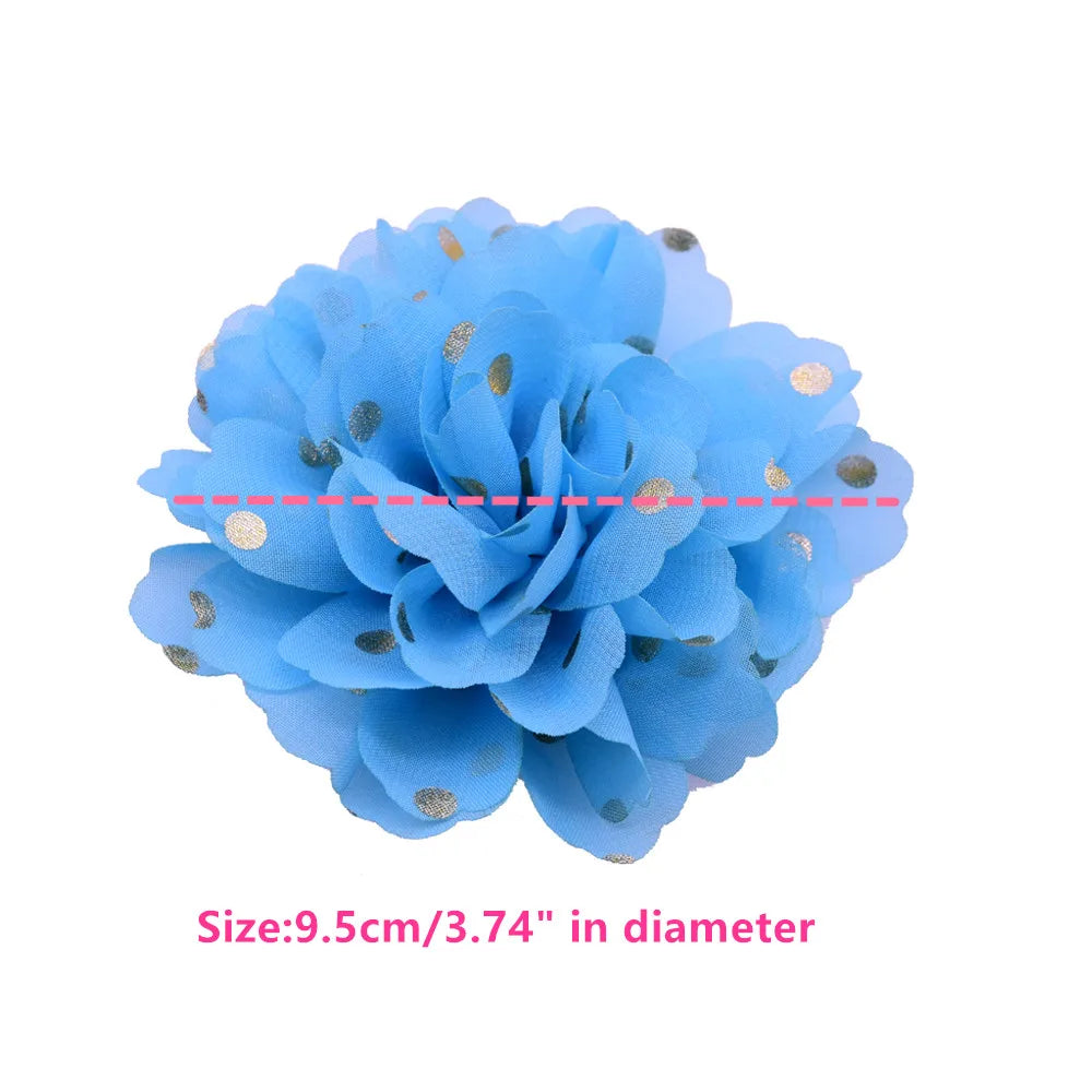 20/50PCS Big Flower Collar For Dogs Removable Bowties