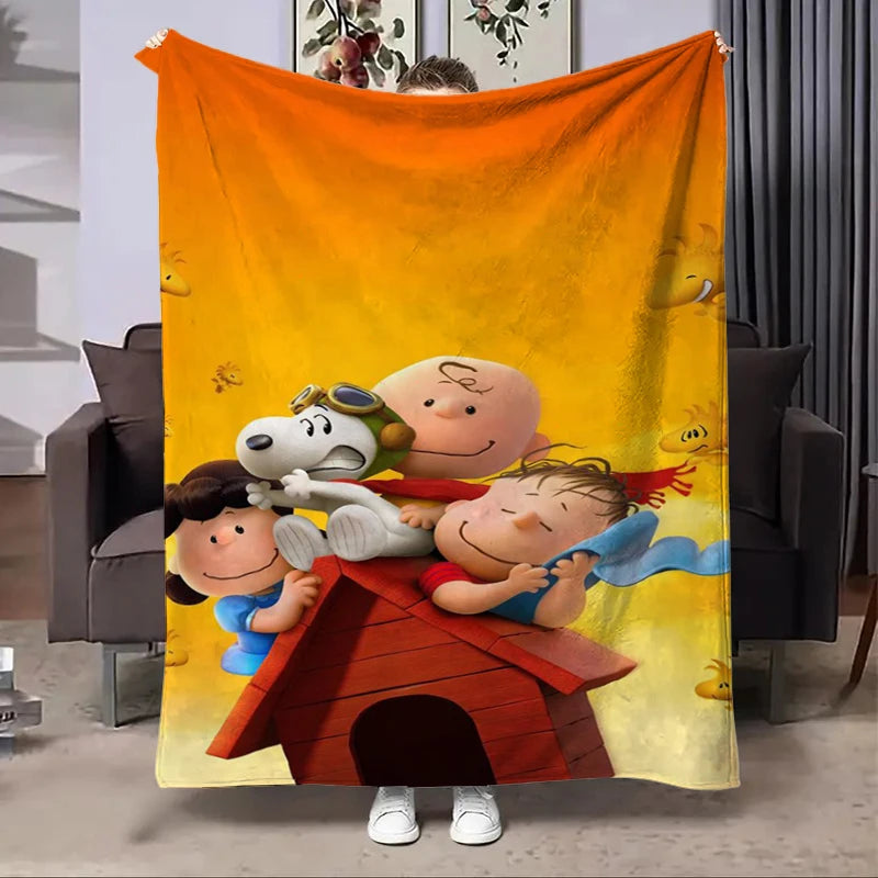Disney Snoopy Flannel Fluffy Fleece Blanket
