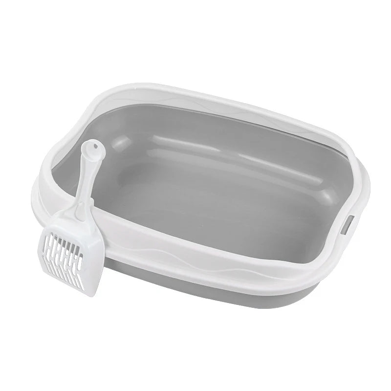 Semi-enclosed Litter Box Spatter-proof
