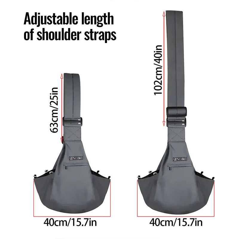 Petskd Pet Dog Sling Carrier Bag Outdoor Portable Nylon Messenger Bag for Puppy Kitten