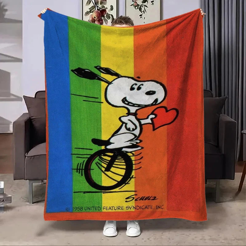 Disney Snoopy Flannel Fluffy Fleece Blanket