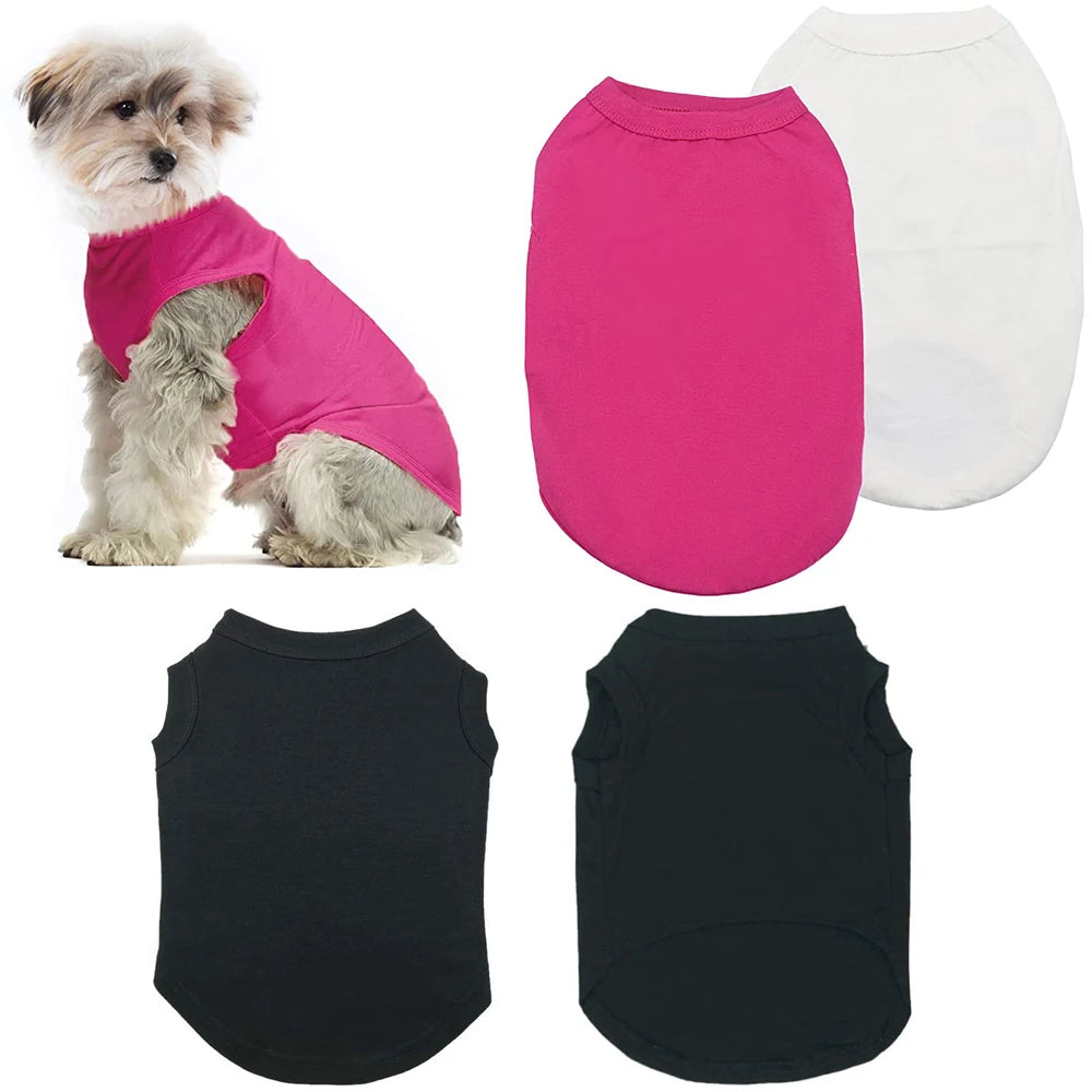 Dog Shirt Clothes, Soft Blank Shirts For All Size Dogs