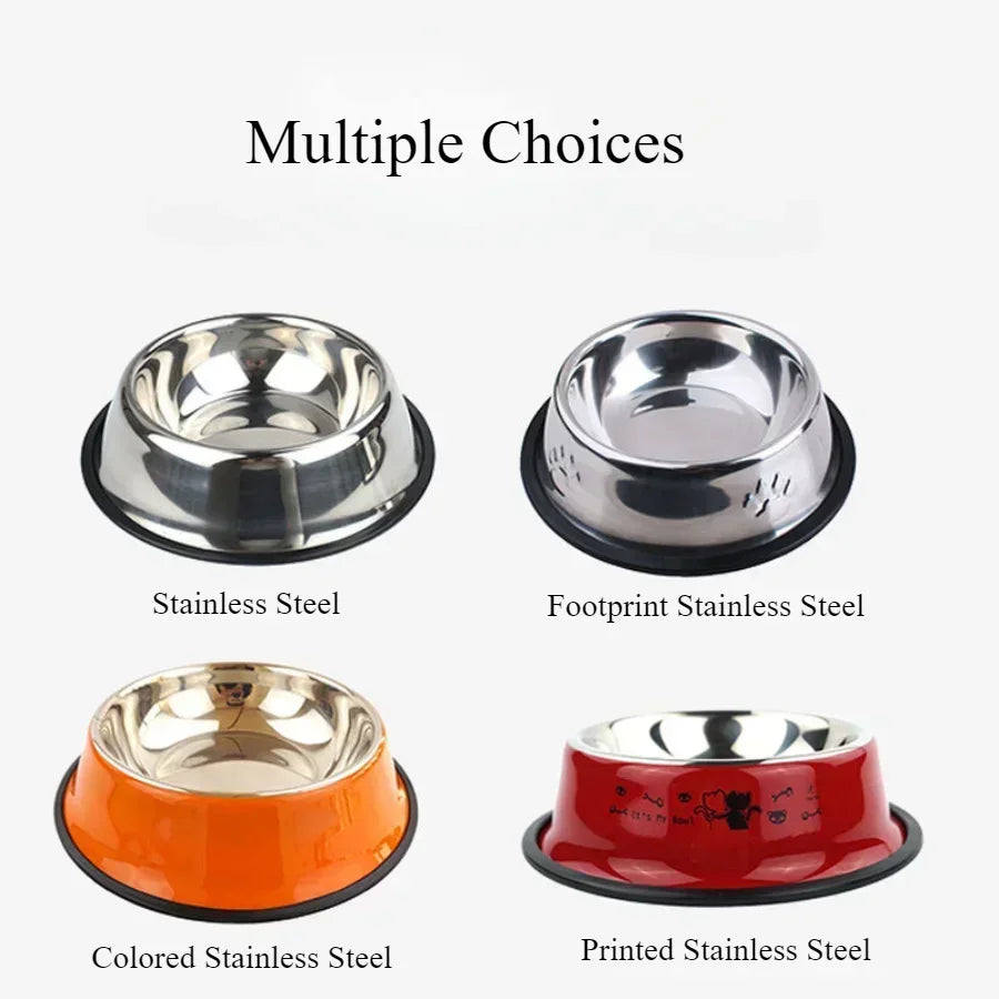 1PC Stainless Steel Dog Bowl Cat Bowl