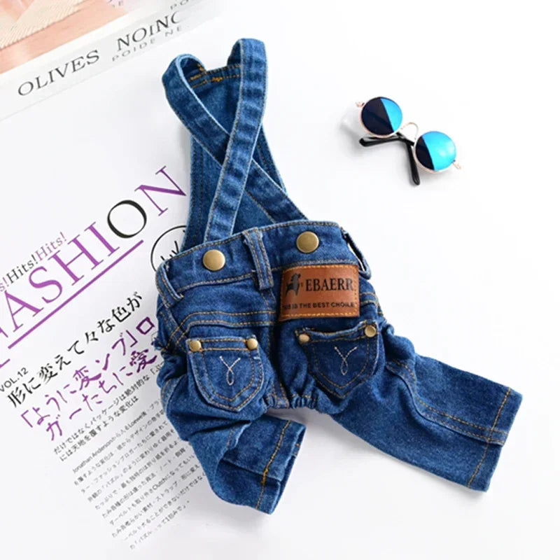 Denim Dog Jumpsuit