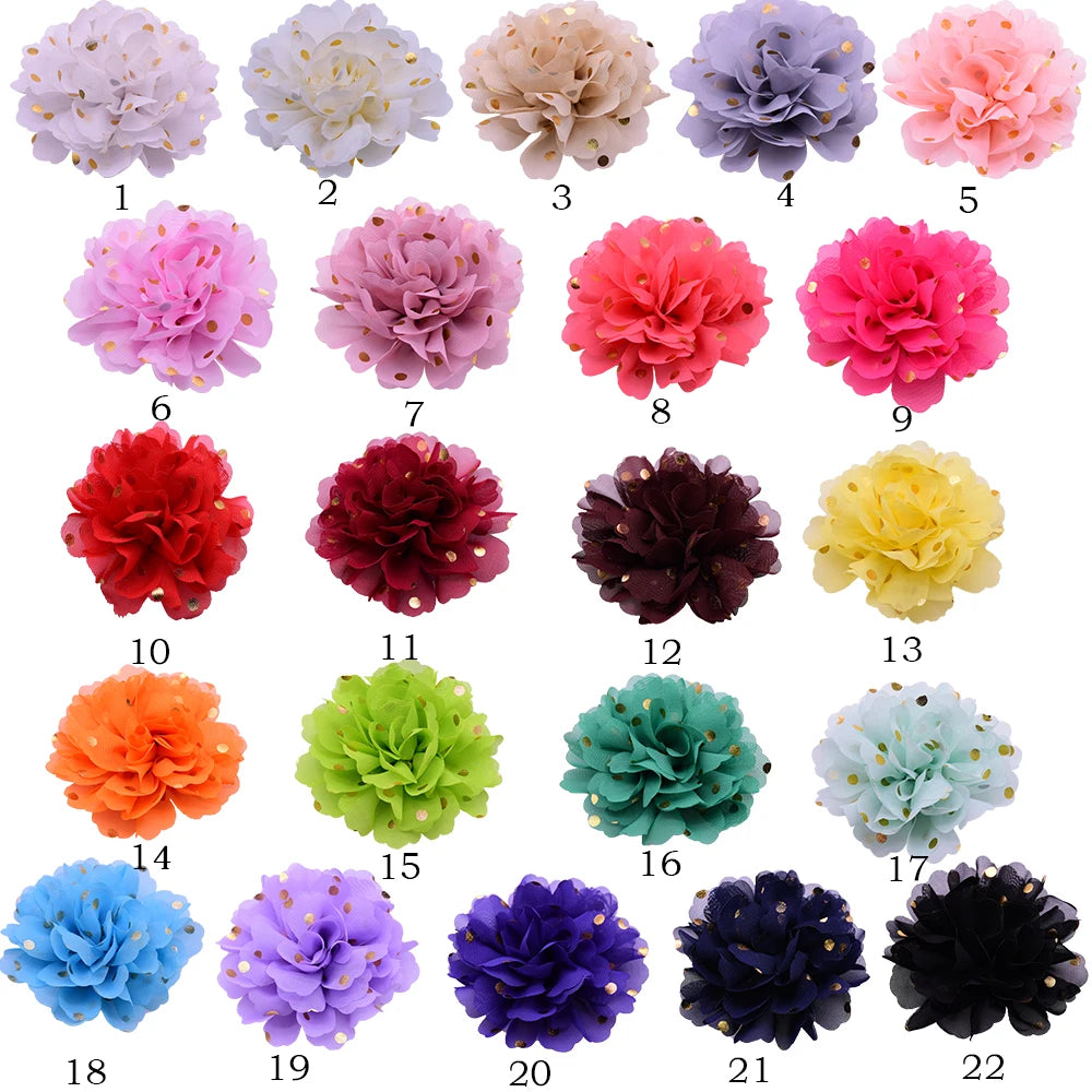 20/50PCS Big Flower Collar For Dogs Removable Bowties