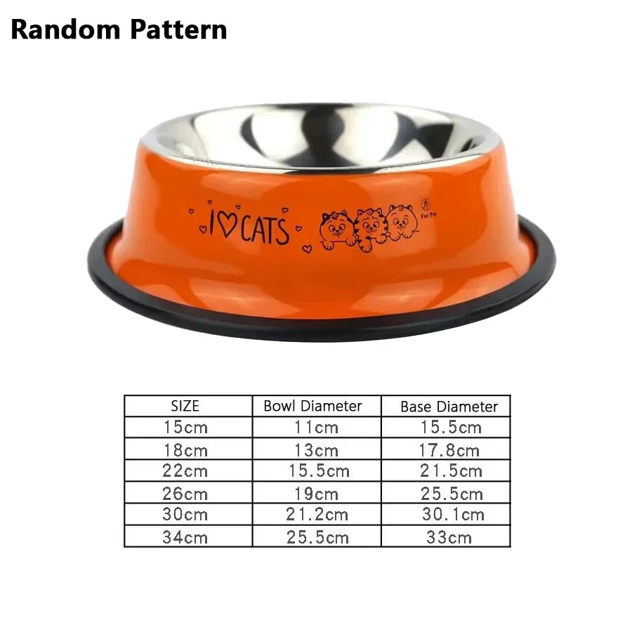 1PC Stainless Steel Dog Bowl Cat Bowl