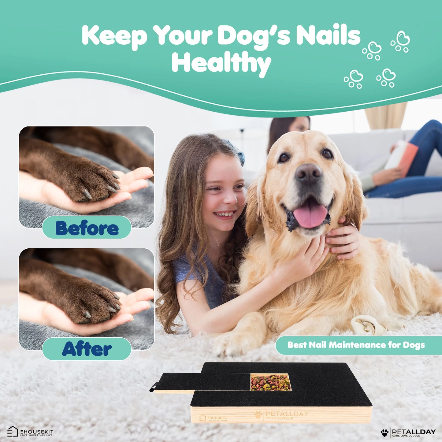 Dog Scratch Board for Nails, Dog Nail Grindler