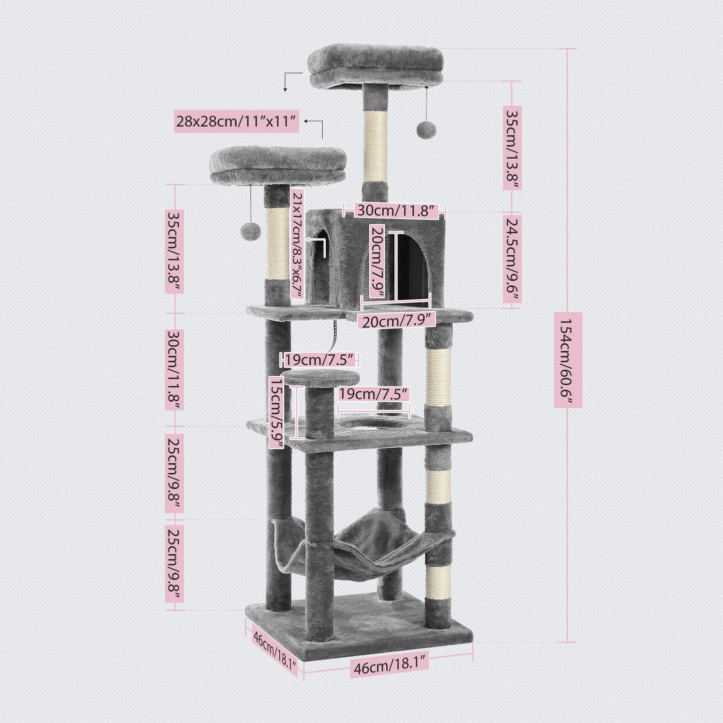 Cat Tree Tower House Condo Scratching for Kitten