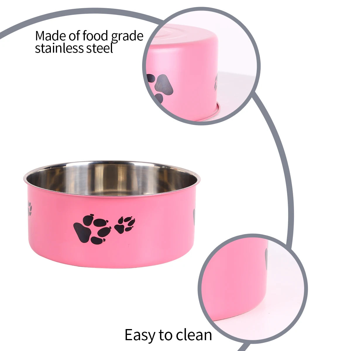 A cartoon footprint pet dog bowl