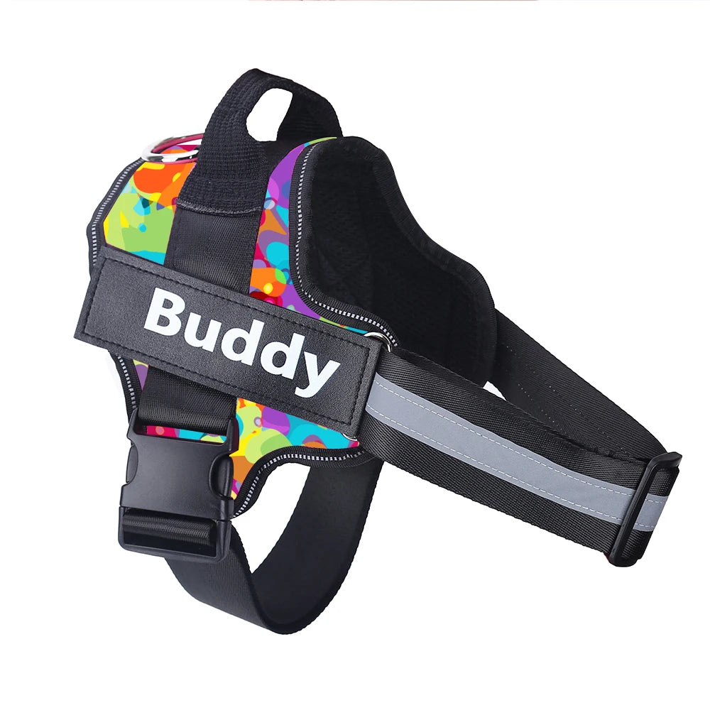 Personalized Reflective Breathable Pet Harness Vest For Small - Large Dogs