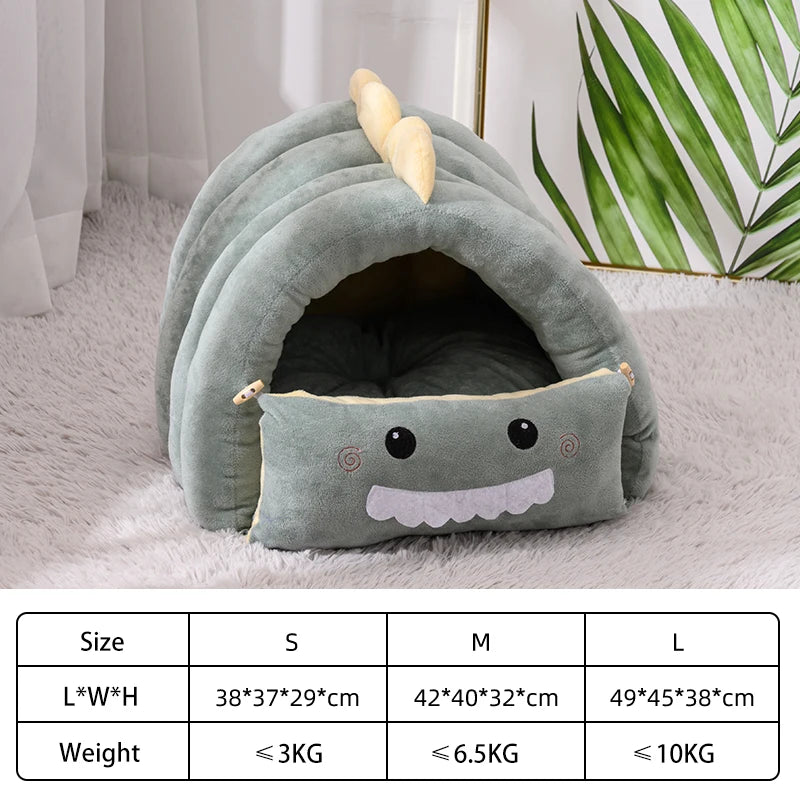 2 In1 Dinosaur Pet Dog and Cat House