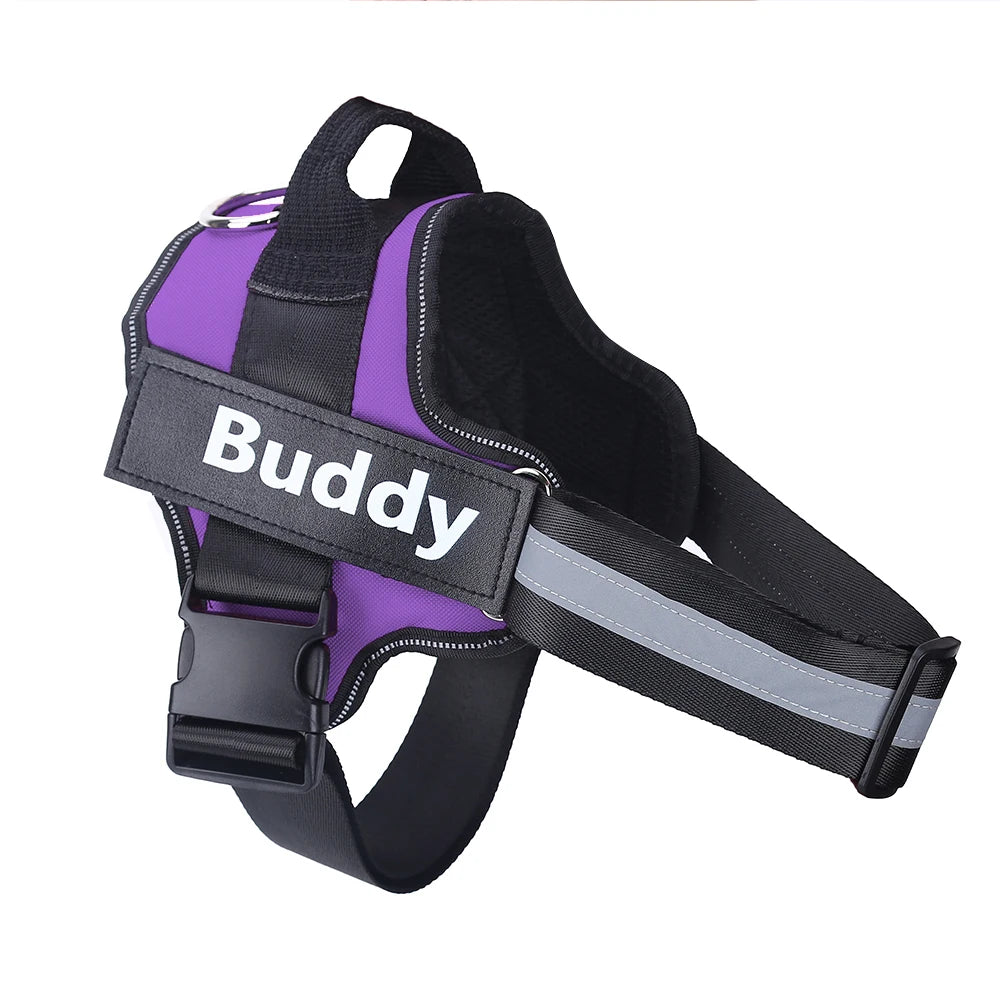 Personalized Reflective Breathable Pet Harness Vest For Small - Large Dogs