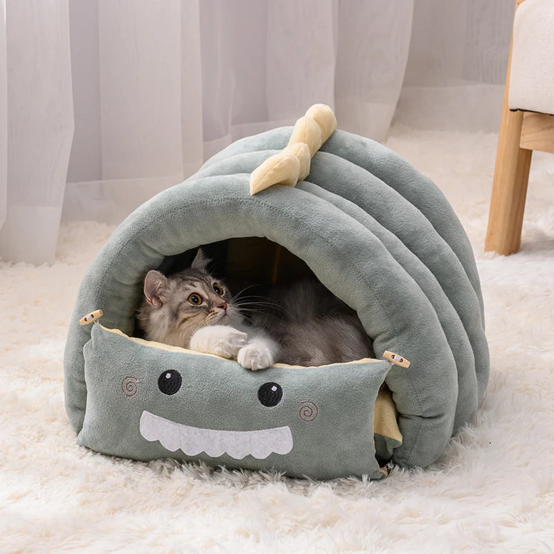 2 In1 Dinosaur Pet Dog and Cat House