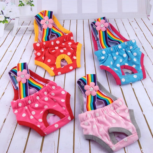 Dots Pet Dog Shorts Diaper Sanitary Physiological Pants