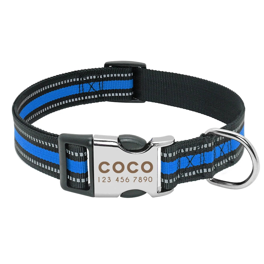 Nylon Dog Collar Personalized Pet Collar