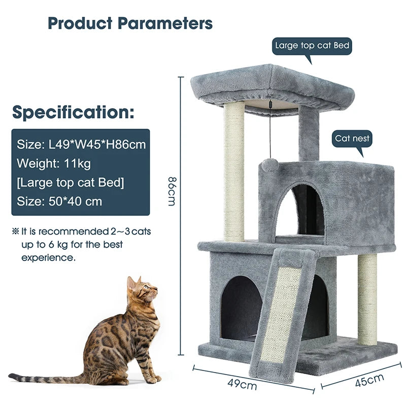 Cat Tree Tower House Condo Scratching for Kitten