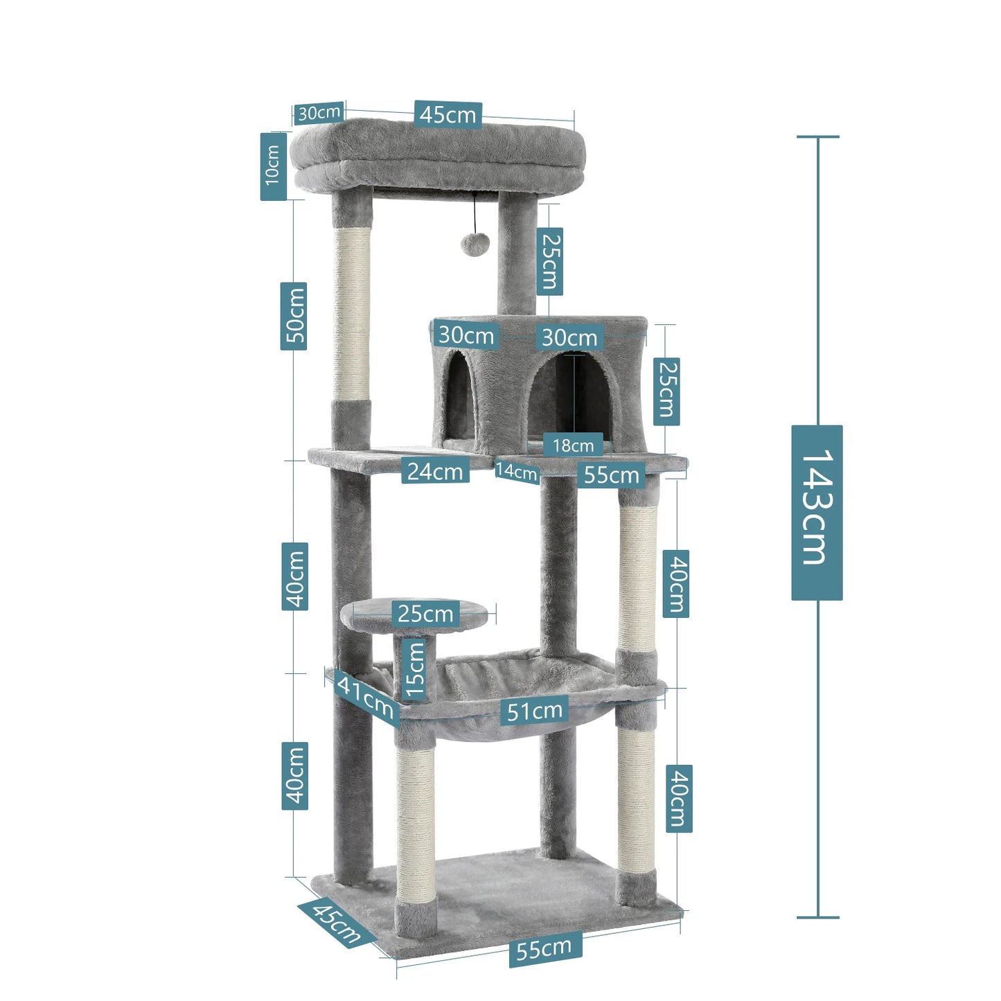 Cat Tree Tower House Condo Scratching for Kitten