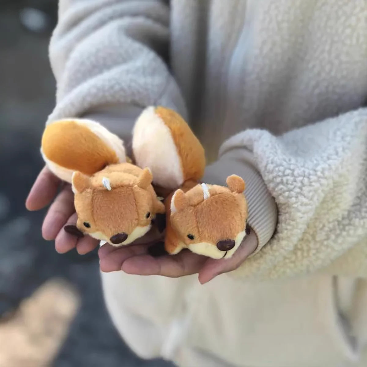 Cute Little Squirrel Pet Plush Toy for Small Dogs