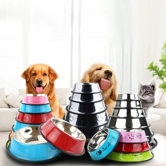 1PC Stainless Steel Dog Bowl Cat Bowl