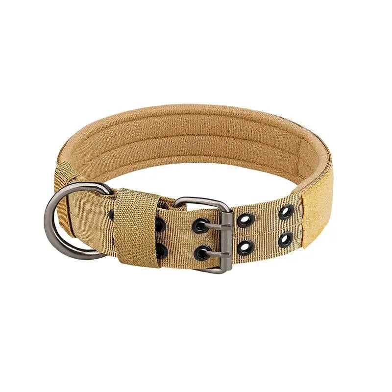 1pc Adjustable And Durable Nylon Tactical Pet Dog Collar