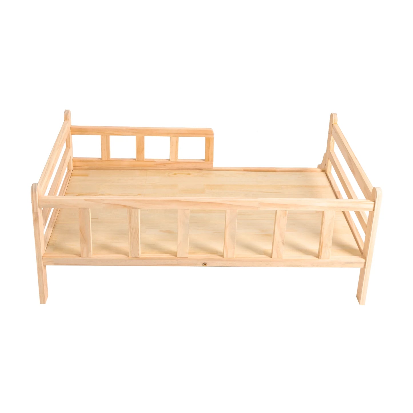 Solid Wood Pet Bed, Wooden Dog Bed Frame,