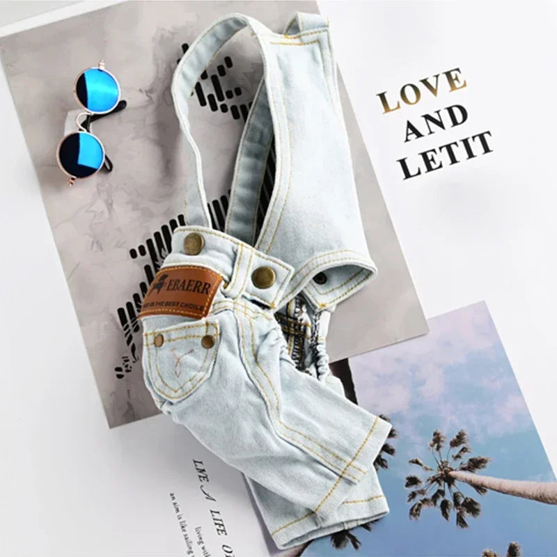 Denim Dog Jumpsuit