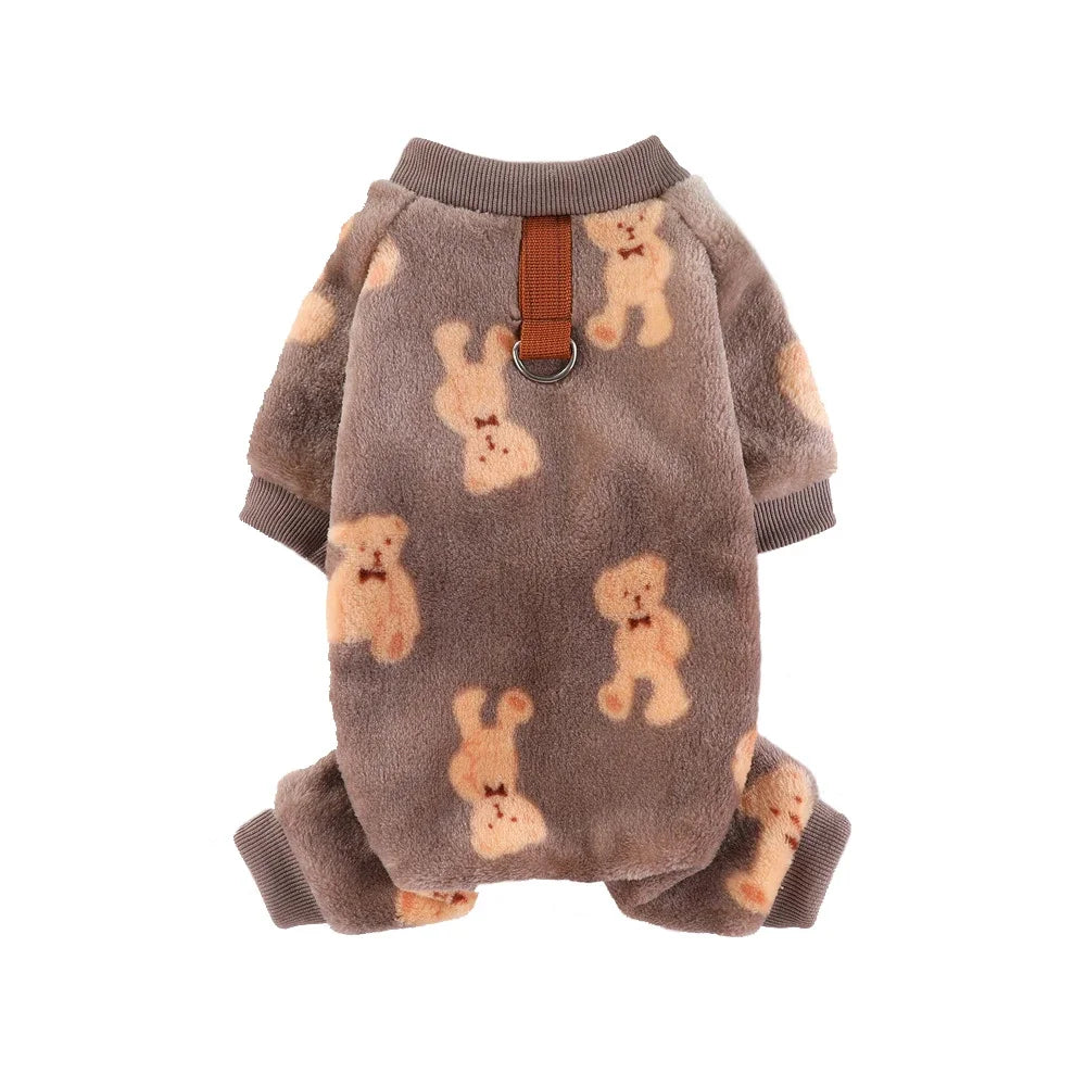 Soft Flannel Dog Pajamas for Small Medium Large Dogs