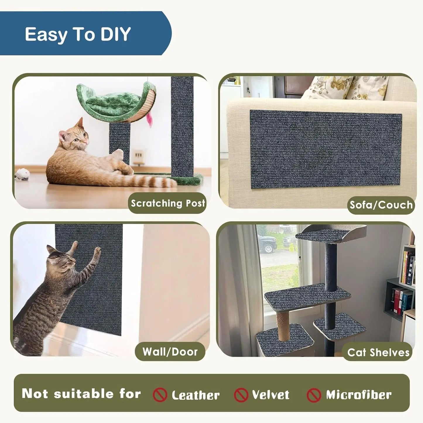 Wall Self-Adhesive Anti Cat Scratch Protection