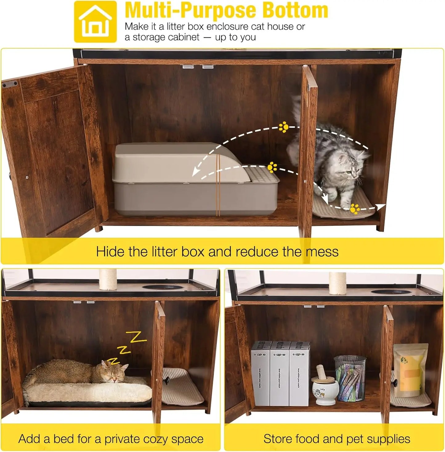 Cat Litter Box Enclosure Litter Box Furniture