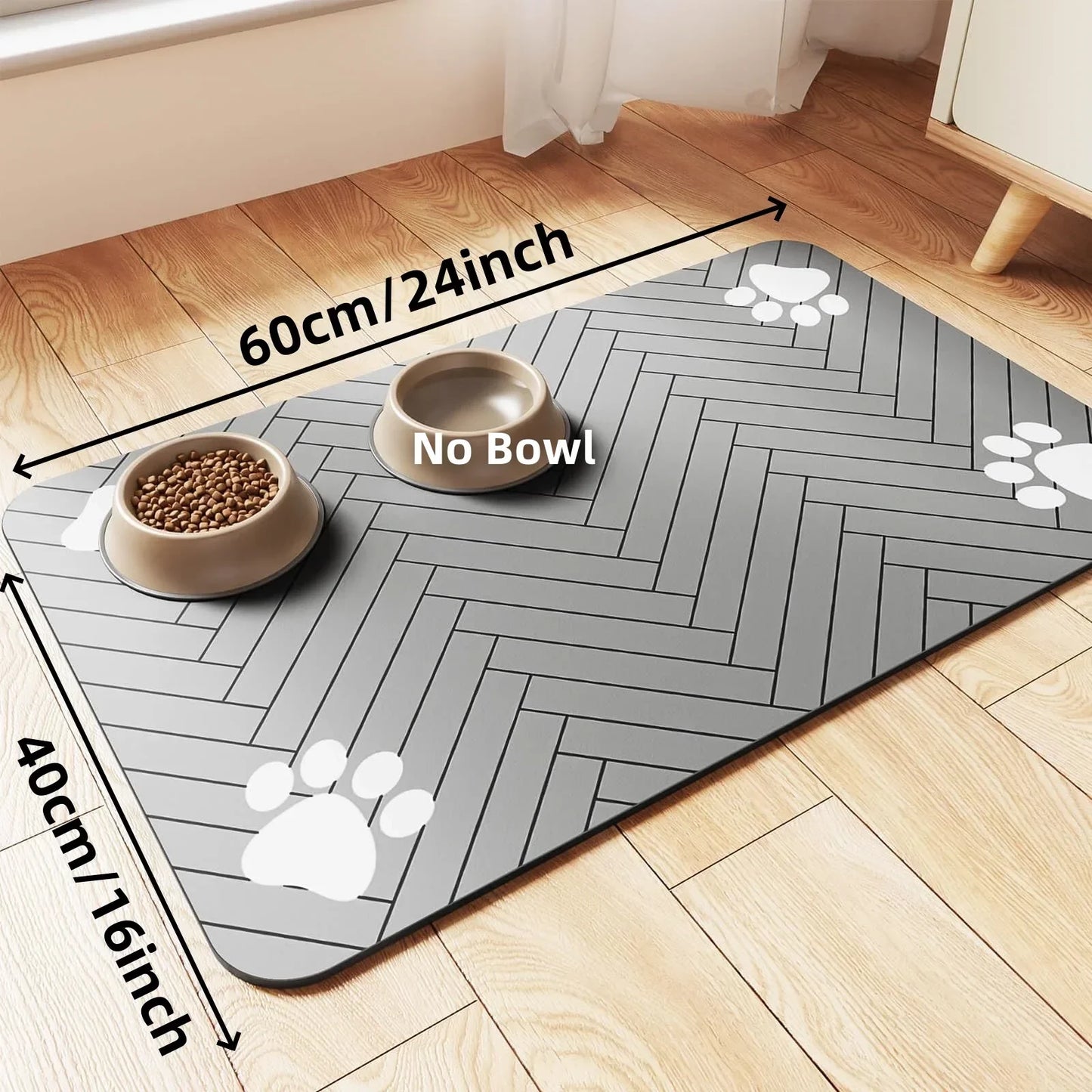 Pet Feeding Mat-Absorbent Pet Placemat