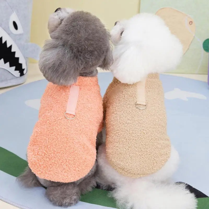 Winter Dog Sweater Warm Plush Dog Clothes.