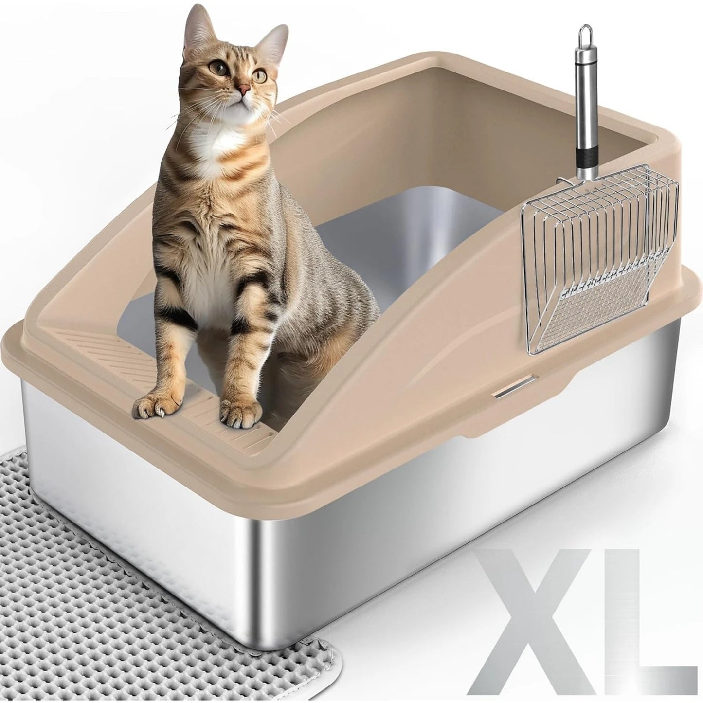 US Stainless Steel Litter Box