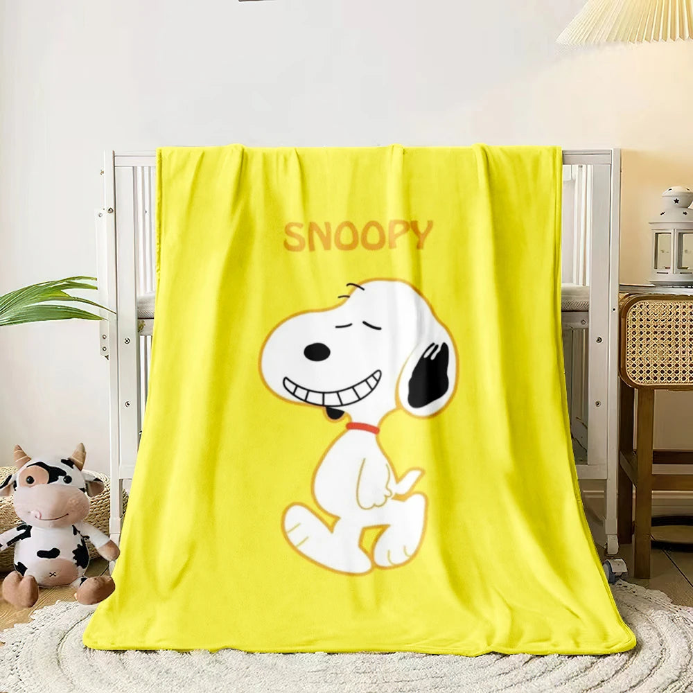 Snoopy Cute Cartoon Print Blanket