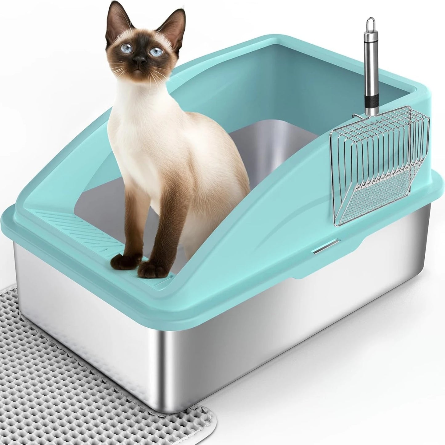 US Stainless Steel Litter Box