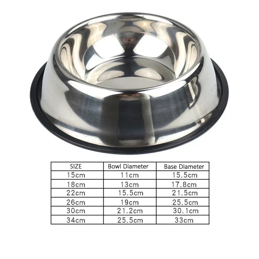 1PC Stainless Steel Dog Bowl Cat Bowl