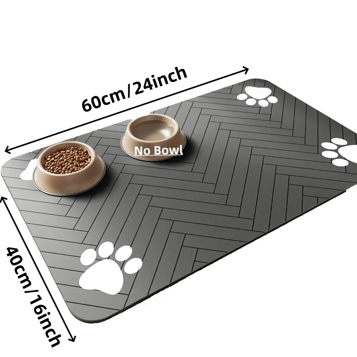 Pet Feeding Mat-Absorbent Pet Placemat