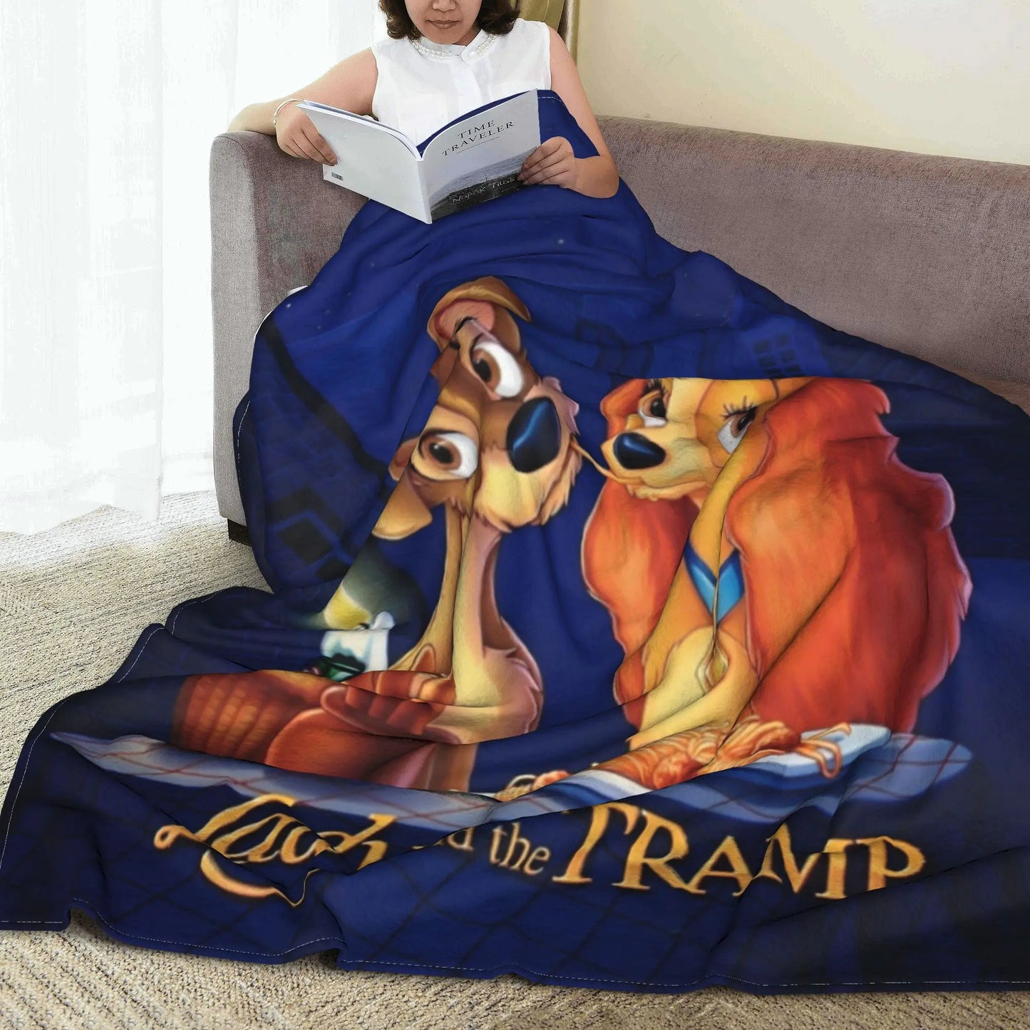 Lady and The Tramp Flannel Blanket