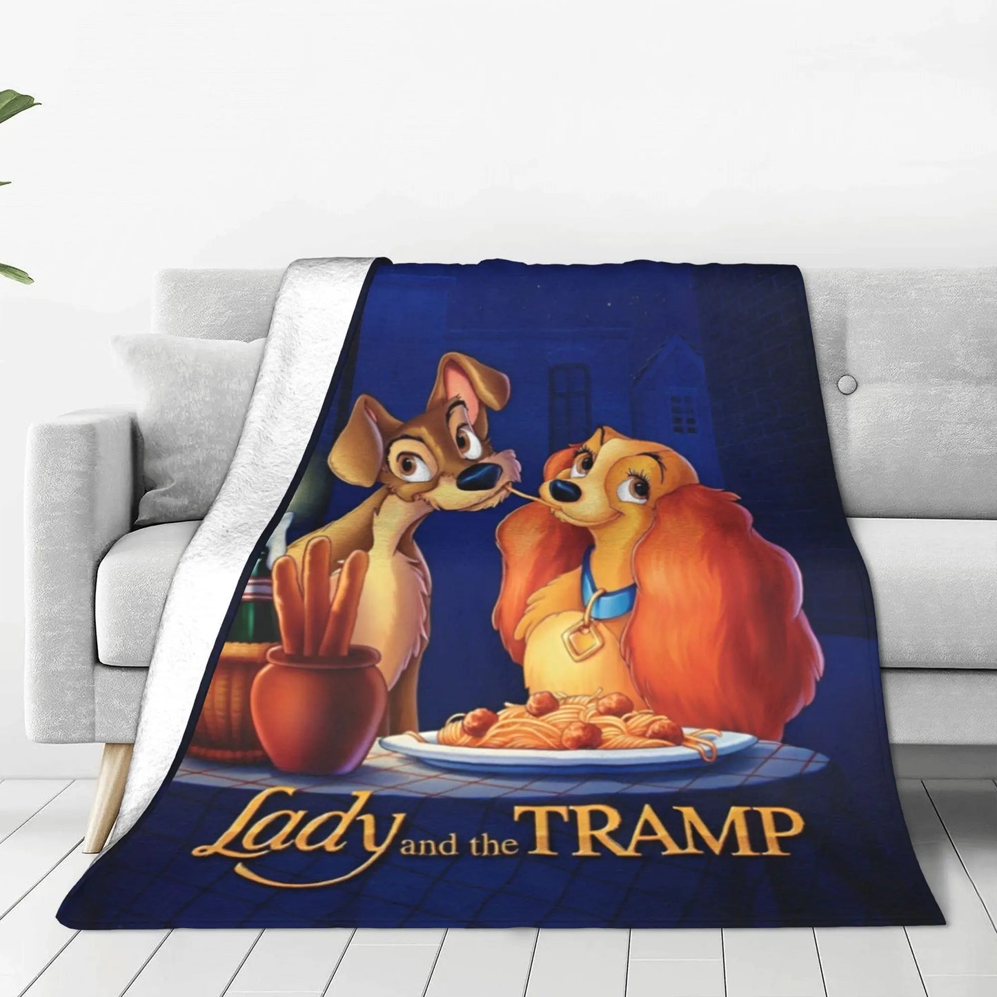 Lady and The Tramp Flannel Blanket