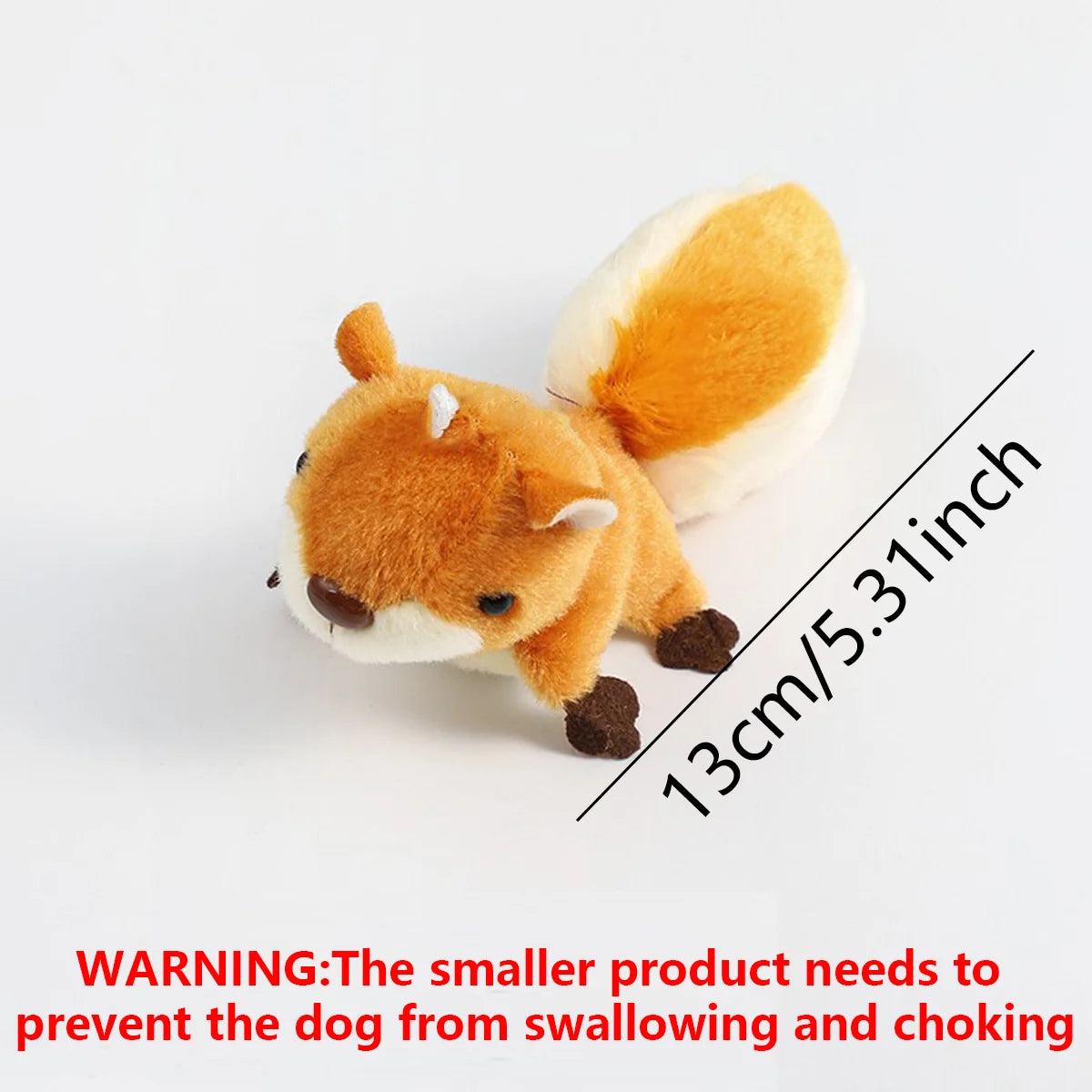 Cute Little Squirrel Pet Plush Toy for Small Dogs