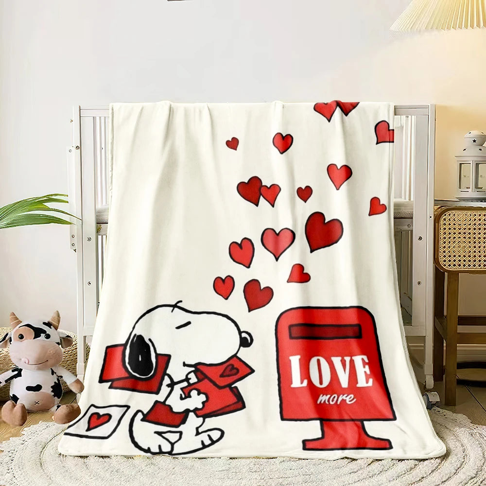 Snoopy Cute Cartoon Print Blanket