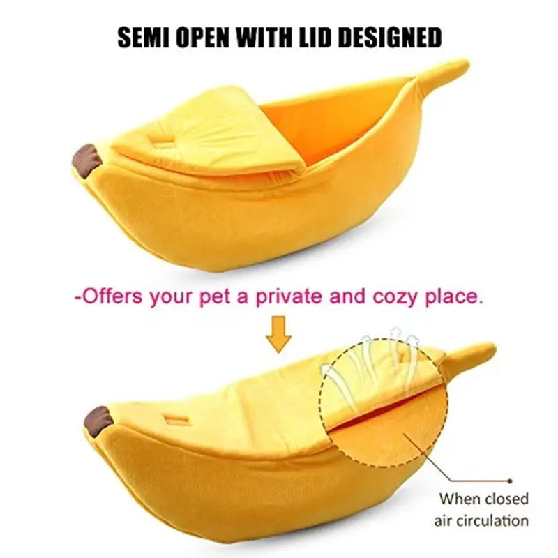 Banana Cat or Dog Bed