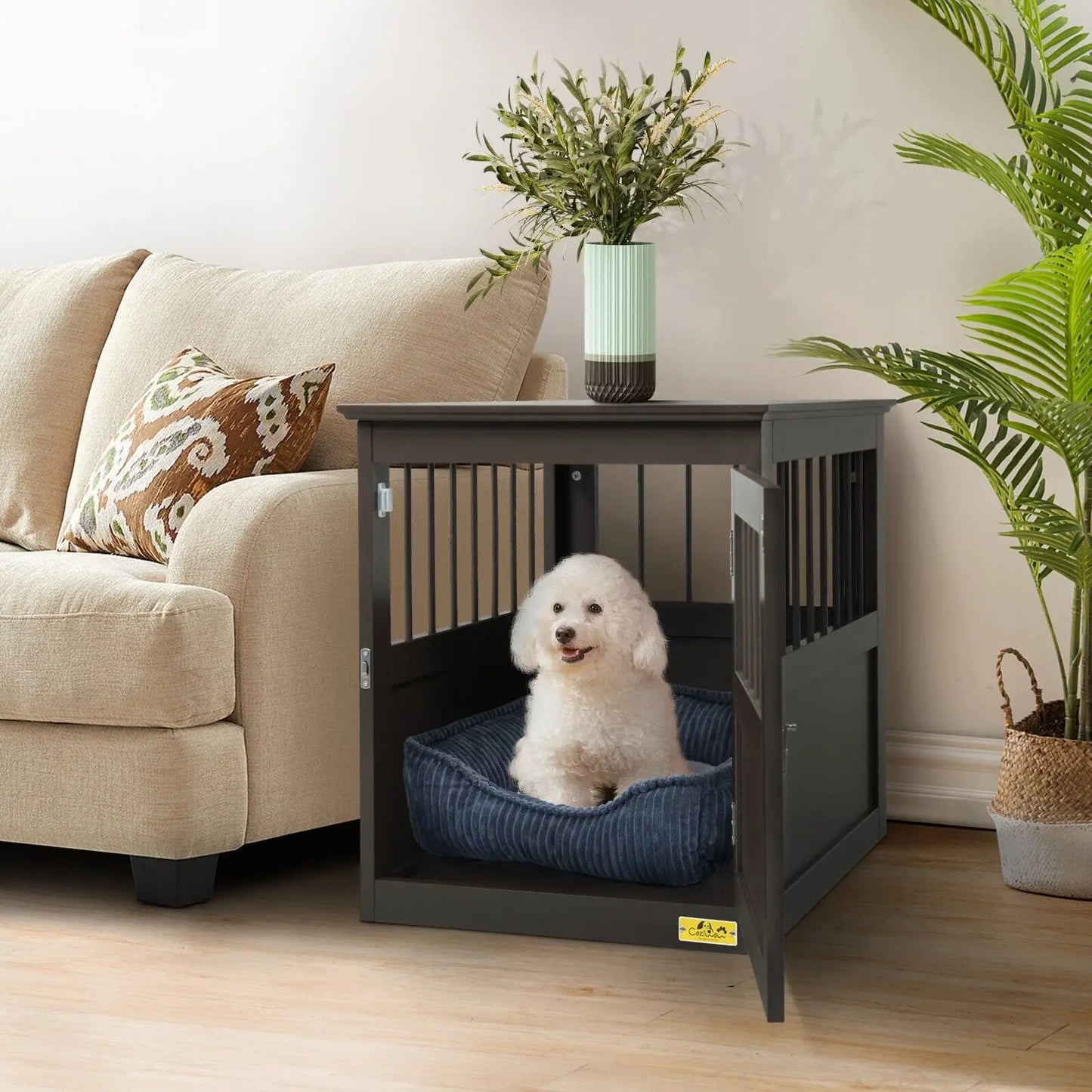 Wooden Dog Crate Kennel Cage