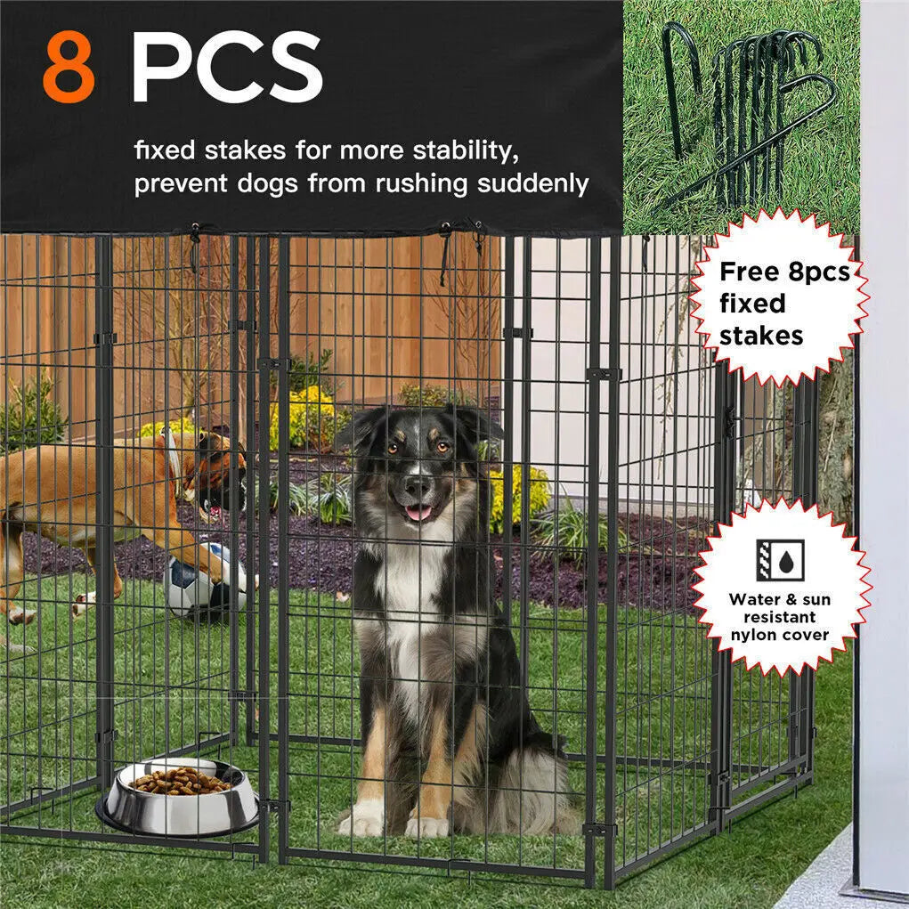 Extra Large Dog Cage Heavy Duty Pet Run Enclosure.